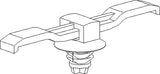 HellermannTyton 151-02901 | Bundling Clip with Fir Tree, 2.1" Long, 0.02 - 0.08" Panel Thickness, PA66, Black, 500/pkg