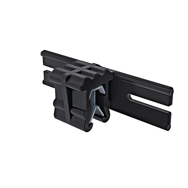 HellermannTyton 151-03402 | Edge Clip And Tape Clip, Ec16, Panel Thickness 0.04" - 0.12", 1.6" Long, Pa66Hirhs, Black, 500/Pkg