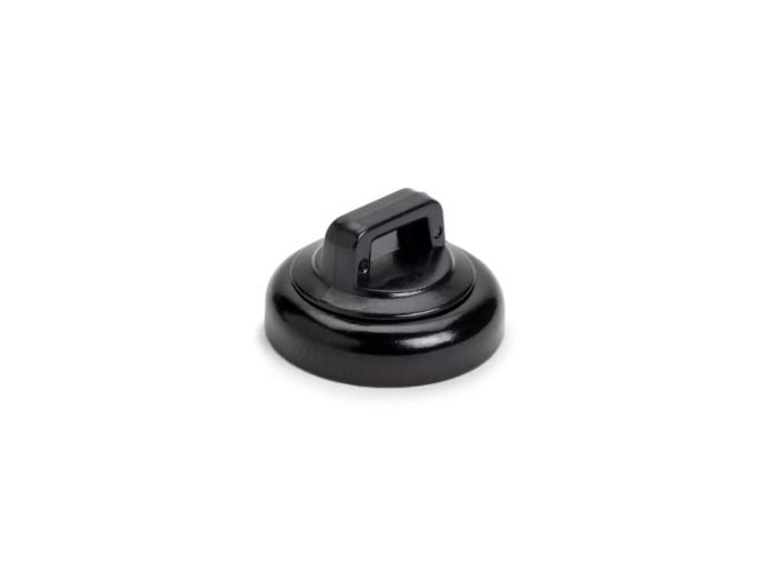 HellermannTyton 151-04019 | Magnetic Cable Tie Mount, Small, .75' Dia, Neodymium Magnet/POM/ST, 10lb Pull Force, Black, 10/bg