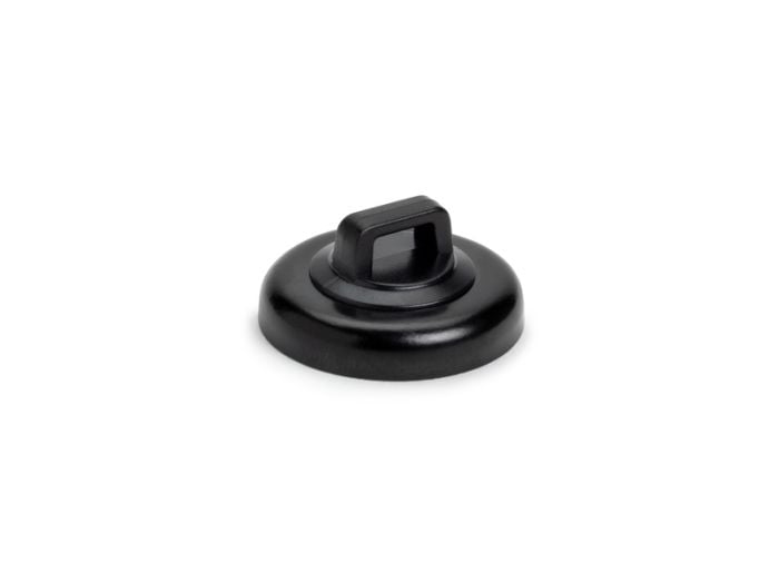 HellermannTyton 151-04023 | Magnetic Cable Tie Mount, Large, .91' Dia, Neodymium Magnet/POM/ST, 15lb Pull Force, Black, 10/bg