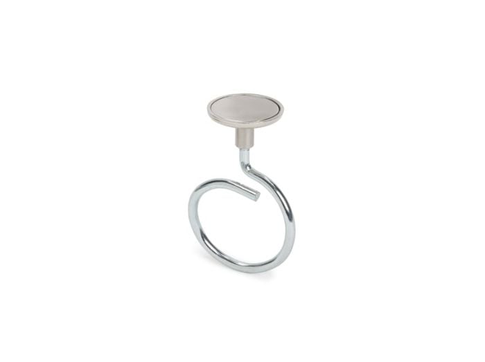 HellermannTyton 151-04037 | Magnetic Bridle Ring, Large, 2” Dia Ring, Neodymium Magnet/Steel, 90lb Pull Force, 100/Box