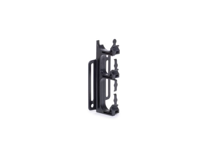 HellermannTyton 151-04218 | Cable Stacker Mount, 3-Pocket, Screw Mount, PA66HIRHSUV, Black, 10/pkg