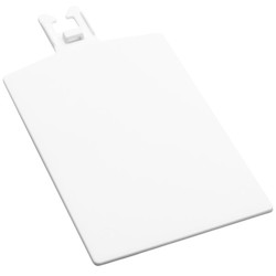 HellermannTyton 151-10953 | Q Tag, 5.3" x 2.6", For Q18 thru Q50 ties, PA66, White, 25/bag