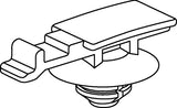 HellermannTyton 155-38102 | Conn. Clip With Fir Tree, 0.75 - 1.5 Mm Panel Thick., 6.5 - 7.0 Mm Hole Dia., Pa66Hirhs, Black, 500/Pkg
