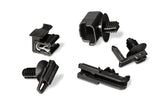 HellermannTyton 155-38102 | Conn. Clip With Fir Tree, 0.75 - 1.5 Mm Panel Thick., 6.5 - 7.0 Mm Hole Dia., Pa66Hirhs, Black, 500/Pkg