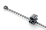 HellermannTyton 156-00014 | 2-Piece Cable Tie with Pipe Clip, 6.0" Long, Attaches to Diameter 0.26" - 1.2", PA46, Black, 500/pkg
