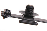 HellermannTyton 156-00068 | Heavy Duty Cable Tie/Fir Tree Mount, 9" x .5", .04"-.26" Panel Thickness, PA66HIRHSUV, Black,100/pkg