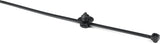 HellermannTyton 156-00071 | 2-Pc Cable Tie/Fir Tree Mount, 15" L, 0.35" (9Mm), 0.04 - 0.62" Panel, Pa66Hirhsuv, Blk, 100/Pkg