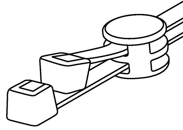 HellermannTyton 156-00276 | T50RCOUPLER TIE ASM HIRHS BLK