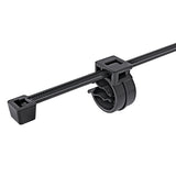 HellermannTyton 156-00306 | 2-Piece Cable Tie with Pipe Clip, 50lbs, Clip Dia .16"-.4" Max Bun Dia. 1.38" PA66HS Tie, HIRHS MNT, BLK 500/pkg