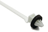 HellermannTyton 156-00444 | 1-Pc Cable Tie/Arrowhead Mount With Seal, 8.5" Long, 50Lb Tensile, Pa66Hirhs, Natural, 500/Bg