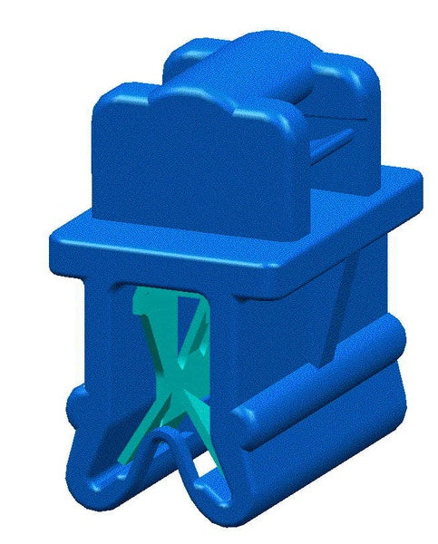 HellermannTyton 156-00552 | Cable Tie and Edge Clip, 50 lbs, 8.0" Long, EC10, Panel Thickness .04"-.12", PA66HS, Black, 500/bag