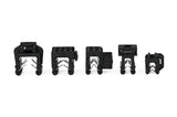 HellermannTyton 156-00552 | Cable Tie and Edge Clip, 50 lbs, 8.0" Long, EC10, Panel Thickness .04"-.12", PA66HS, Black, 500/bag