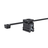 HellermannTyton 156-00813 | 2-Piece Cable Tie & Edge Clip, 6.0" Long, Ec4A, 1–3 Mm Panel, 30Lb, Pa66Hs, Black, 500/Pkg