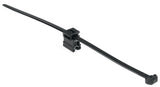 HellermannTyton 156-00861 | Outside Serrated Cable Tie & Edge Clip, 8.0" Long, EC4B, 1-3 mm Panel, 50lb, PA66HS, Black, 500/pkg