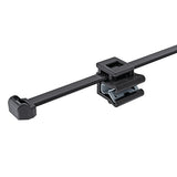 HellermannTyton 156-00862 | Outside Serrated Cable Tie & Edge Clip, 8.0" Long, EC5B, 1-3 mm Panel, 50lb, PA66HS, Black, 500/pkg