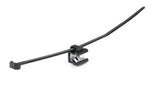 HellermannTyton 156-00875 | Outside Serrated Cable Tie & Edge Clip, 5.9" Long, EC22, 1-3 mm Panel, 50lb, PA66HS, Black, 500/pkg