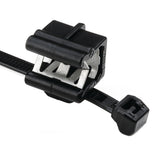 HellermannTyton 156-00878 | Outside Serrated Cable Tie & Edge Clip, 8.0" Long, Ec24, 3 - 6 Mm Panel, 50Lb, Pa66Hs, Black, 500/Pkg
