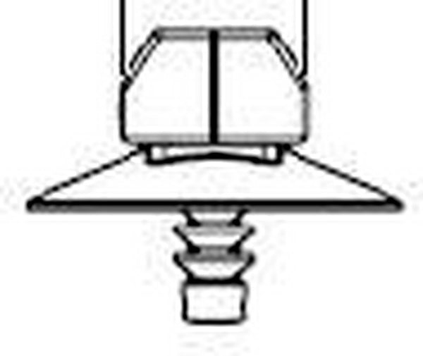 HellermannTyton 156-00953 | 2-Piece Cable Tie/Fir Tree Mount, 5.8"L, Bundle Dia. 0.16"-1.97", PA66HS, Black, 500/pkg