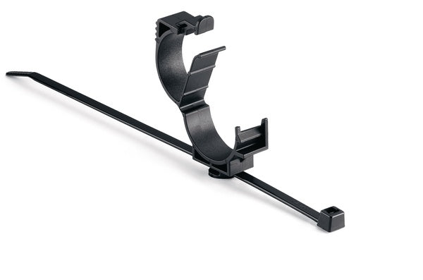 HellermannTyton 156-01564 | LOC Locking Clamp, 20-25 mm, Unassembled to T50R Tie, PA66HIRHSUV, Black, 1000/ctn