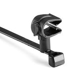 HellermannTyton 156-01657 | MOC Clip, 8 mm, Assembled to T50SMVC Swivel Tie, PA66HIRHSUV, Black, 1000/ctn