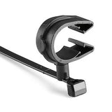 HellermannTyton 156-01667 | MOC Clip, 16 mm, Assembled to T50SVC Swivel Tie, PA66HIRHSUV, Black, 1000/ctn