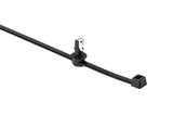 HellermannTyton 156-01726 | Blind Hole Mount Cable Tie for 1/4" Thread/Non-Thread Hole, 8", 50lb, PA66HS, Black, 500/bag