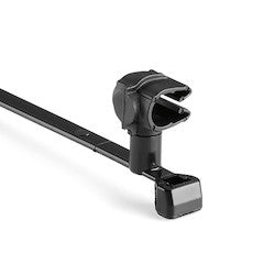 HellermannTyton 156-01773 | MOC Clip, 5 mm, Assembled to T50SMVC Swivel Tie, PA66HIRHSUV, Black, 1000/ctn