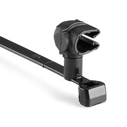 HellermannTyton 156-01774 | MOC Clip, 6 mm, Assembled to T50SMVC Swivel Tie, PA66HIRHSUV, Black, 1000/ctn