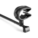 HellermannTyton 156-01777 | MOC Clip, 12 mm, Assembled to T50SMVC Swivel Tie, PA66HIRHSUV, Black, 1000/ctn