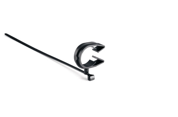 HellermannTyton 156-01781 | MOC Clip, 26 mm, Assembled to T50SMVC Swivel Tie, PA66HIRHSUV, Black, 1000/ctn