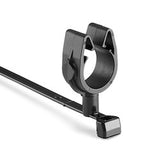 HellermannTyton 156-01789 | MOC Clip, 14 mm Transverse, Assembled to T50SMVC Swivel Tie, PA66HIRHSUV, Black, 1000/ctn