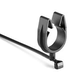 HellermannTyton 156-01791 | MOC Clip, 22 mm Transverse, Assembled to T50SMVC Swivel Tie, PA66HIRHSUV, Black, 1000/ctn
