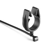 HellermannTyton 156-01792 | MOC Clip, 26 mm Transverse, Assembled to T50SMVC Swivel Tie, PA66HIRHSUV, Black, 1000/ctn