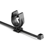 HellermannTyton 156-01817 | MOC Clip, 14 mm, Unassembled to T50R Tie, PA66HIRHSUV, Black, 1000/ctn