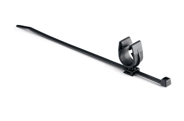 HellermannTyton 156-01818 | MOC Clip, 16 mm, Unassembled to T50R Tie, PA66HIRHSUV, Black, 1000/ctn