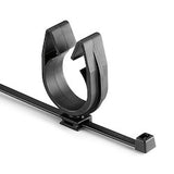 HellermannTyton 156-01821 | MOC Clip, 26 mm, Unassembled to T50R Tie, PA66HIRHSUV, Black, 1000/ctn