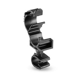 HellermannTyton 156-01835 | LOC Locking Clamp, 5-9 mm, to MOC Clip, 9 mm, PA66HIRHSUV, Black, 1000/ctn
