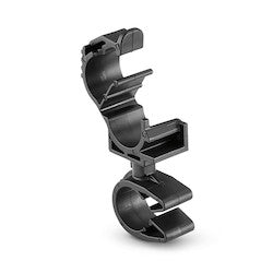 HellermannTyton 156-01837 | LOC Locking Clamp, 5-9 mm, to MOC Clip, 10 mm, PA66HIRHSUV, Black, 1000/ctn