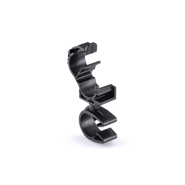 HellermannTyton 156-01843 | LOC Locking Clamp, 5-9 mm, to MOC Clip, 16 mm, PA66HIRHSUV, Black, 1000/ctn