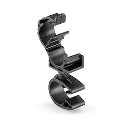 HellermannTyton 156-01843 | LOC Locking Clamp, 5-9 mm, to MOC Clip, 16 mm, PA66HIRHSUV, Black, 1000/ctn