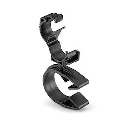 HellermannTyton 156-01873 | LOC Locking Clamp, 10-14 mm, to MOC Clip, 26 mm, PA66HIRHSUV, Black, 1000/ctn