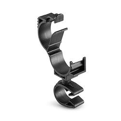 HellermannTyton 156-01889 | LOC Locking Clamp, 15-19 mm, to MOC Clip, 14 mm, PA66HIRHSUV, Black, 1000/ctn