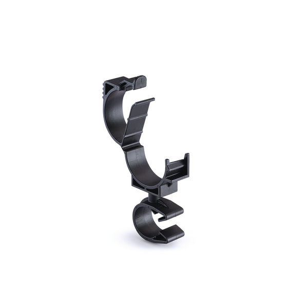 HellermannTyton 156-01916 | LOC Locking Clamp, 20-25 mm, to MOC Clip, 16 mm, PA66HIRHSUV, Black, 1000/ctn