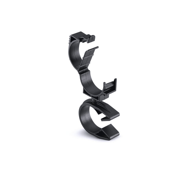 HellermannTyton 156-01922 | LOC Locking Clamp, 20-25 mm, to MOC Clip, 26 mm, PA66HIRHSUV, Black, 1000/ctn