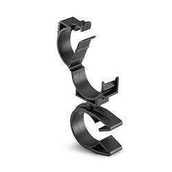 HellermannTyton 156-01922 | LOC Locking Clamp, 20-25 mm, to MOC Clip, 26 mm, PA66HIRHSUV, Black, 1000/ctn