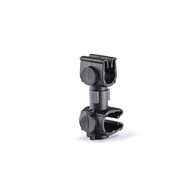 HellermannTyton 156-01972 | MOC Clip to MOC Clip Perpendicular, 7 mm, 5 mm Perpendicular, PA66HIRHSUV, Black, 1000/ctn