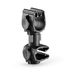 HellermannTyton 156-01973 | MOC Clip to MOC Clip Perpendicular, 7 mm, 6 mm Perpendicular, PA66HIRHSUV, Black, 1000/ctn