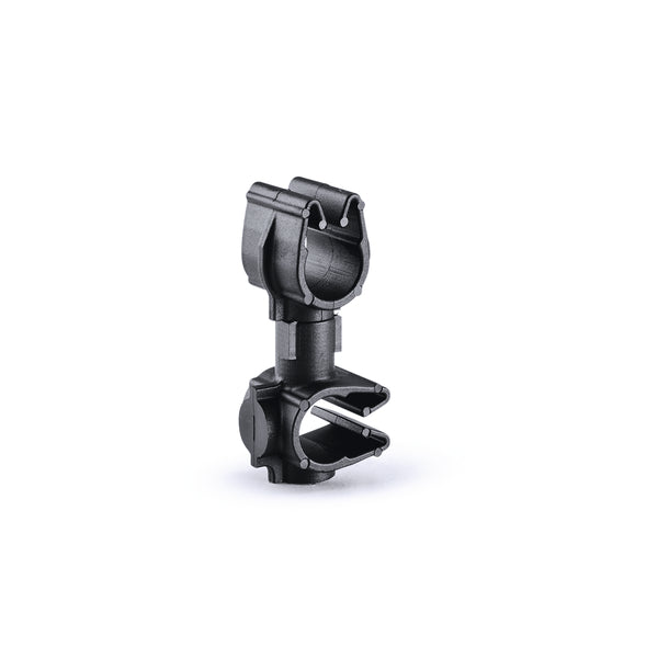HellermannTyton 156-01974 | MOC Clip to MOC Clip Perpendicular, 7 mm, 7 mm Perpendicular, PA66HIRHSUV, Black, 1000/ctn