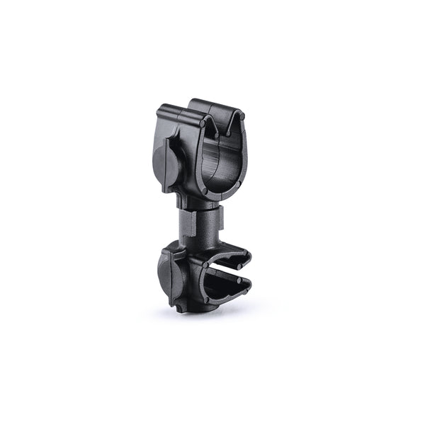 HellermannTyton 156-01975 | MOC Clip to MOC Clip Perpendicular, 7 mm, 8 mm Perpendicular, PA66HIRHSUV, Black, 1000/ctn